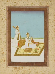 Figure on a Terrace with a Hookah