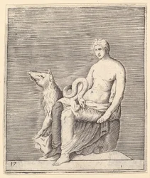 Figure with Pig and Serpent