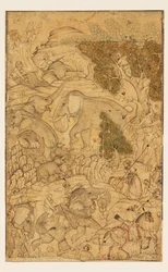 Figures Capturing Wild Elephants