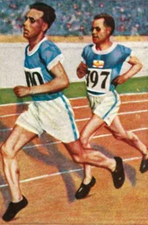 Finnish runners Ville Ritola and Paavo Nurmi
