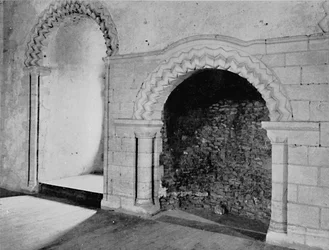 Fire-Place in the Banqueting Hall, Castle Hedingham, Essex, 12th Century