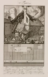 Fire at a soap factory, Amsterdam, Holland