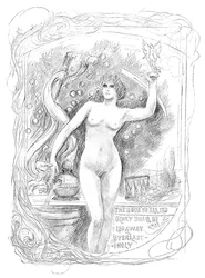 First sketch for The Hour in All Its Glory Shall Be Led Away Everlastingly, 1899