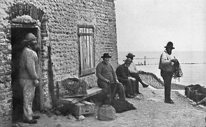 Fishermen, Sheringham, Norfolk, 1912