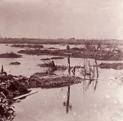 Flooding, Flanders, Belgium, c1914-c1918