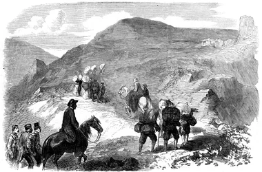 Florence Nightingale Visiting the Hut Hospitals at Balaclava