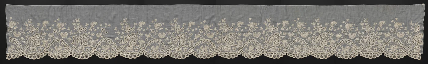 Flounce, early 1800s