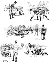 Football Sketches, 1887