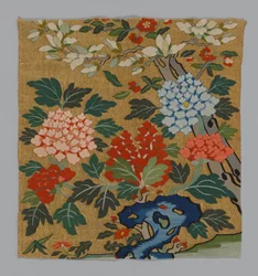 Fragment From a Chair Panel K’assu, China