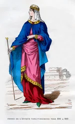 Frankish Woman of the Time of the Carolingians
