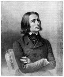 Franz Liszt, 19th century Hungarian virtuoso pianist and composer, 1900