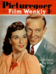 Fred Astaire and Paulette Goddard, actors