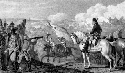 Frederick II, The Great 1712-1786, King of Prussia from 1740, at the Battle of Rossbach, 1757