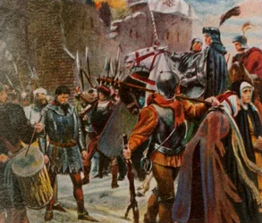 Frederick I, Margrave of Brandenburg, brings down the Quitzows