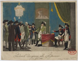 Frederick the Great as Freemason in 1740