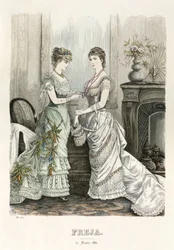 Freja Illustrated Scandinavian Fashion Magazine 1881, Illustration No. 6