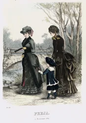 Freja Illustrated Scandinavian Fashion Magazine 1882, Illustration No. 21