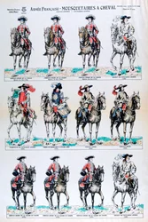French Army, mounted musketeers