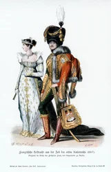 French Court Dress of the Time of the First Empire, 1807