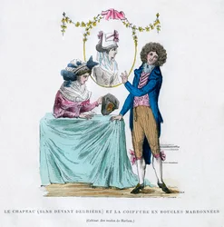 French fashion and hairstyle, early 19th century