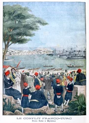 French fleet at Mytilene Lesbos
