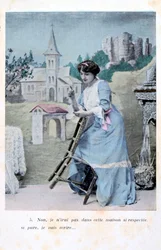 French postcard, c1900