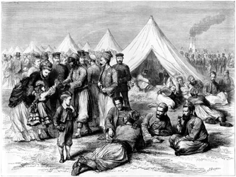 French Prisoner of War Camp at Wahn, Near Cologne, Franco-Prussian War