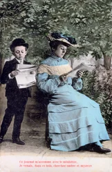 French Romantic Postcard
