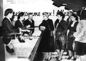 French Women Enlisting for War Work in Germany