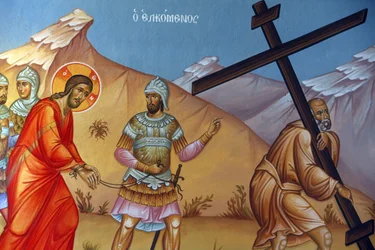 Fresco in Holy Cross Church, Pedoulas, Christ