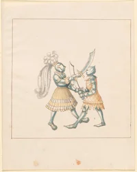 Freydal, The Book of Jousts and Tournament of Emperor Maximilian I: Combats...Plate 153