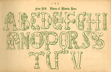From MS. Library of Minerva, Rome