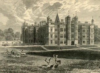 Front of Burghley House