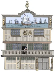 Front of the old East India House, London, 1894