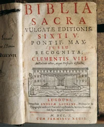 Frontispiece of the Sacred Bible of Sixtus V (1520-1590)