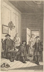 Frontispiece to The Humours of Oxford, April 1730