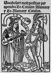 Frontispiece to a Catalan-German Dictionary