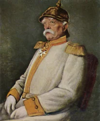 Prince Bismarck 1815-1898. - Painting by Lenbach, 1934