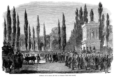Funeral of François Arago, French Astronomer, Physicist and Politician, Paris, 5 October 1853