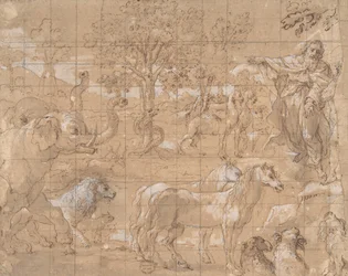 Garden of Eden, Creation of the Animals, 16th century
