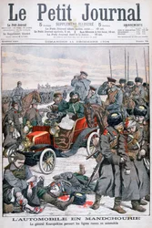 General Kuropatkin Touring the Russian Lines by Car, Russo-Japanese War