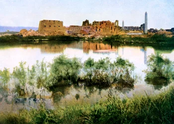 General View of the Grand Temple of Amen Ra, Egypt, 20th Century