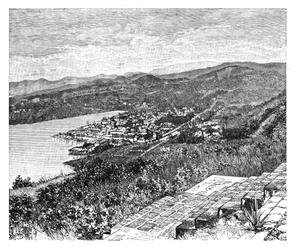 General view of Castries, St Lucia Island