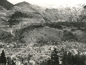 General View of Ouray and the Rockies, USA, 1895