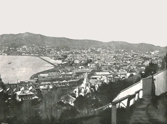 General View of the City, Wellington, New Zealand, 1895