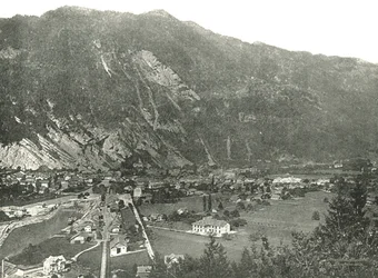 General view of the town of Interlaken, Switzerland
