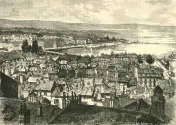 Geneva, Looking Towards the Lake, 1890