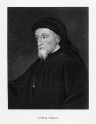 Geoffrey Chaucer, English author, poet, philosopher, bureaucrat, and diplomat, 19th century