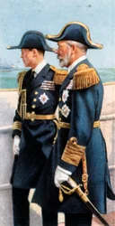 George V and the Prince of Wales Reviewing the Fleet, July 26th, 1924