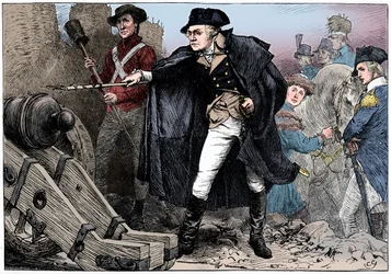 George Washington at the siege of Yorktown, Virginia